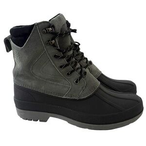 Magellan Outdoors All Weather Gray Black Suede Rubber Duck Boots Men Sz 8